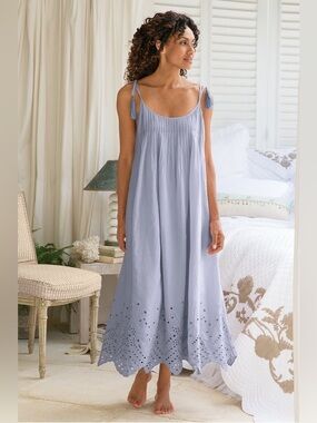 Eyelet Nightgown Soft Surroundings Dress Size PM